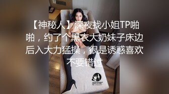 【神秘人】深夜找小姐TP啪啪，约了个黑衣大奶妹子床边后入大力猛操，很是诱惑喜欢不要错过